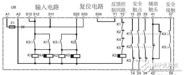 安全繼電器工作原理、接線圖、使用方法